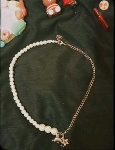 Handmade Pearl &amp; Star Necklace