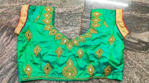 Gold Blouse And Green Blous