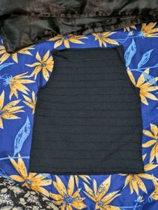Black Ribbed Tank Top