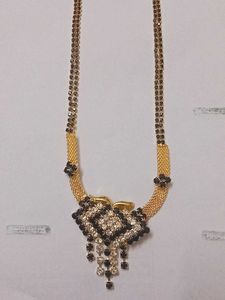 Black Stone Necklace For Elegance