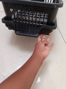 Black Plastic Dish Rack