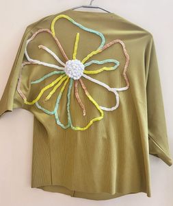 Olive Green Floral Top