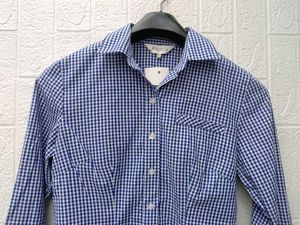 New with tag stripped korean boxy shirt