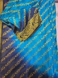 blue saree set