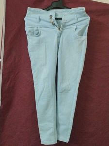 Light Blue High-Waisted Jeans