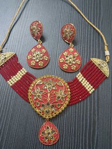 Red &amp; Gold Jewelry Set