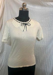 Lace Collar Tee