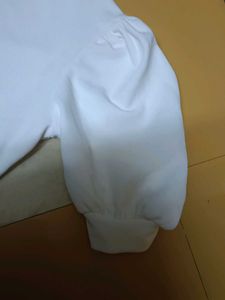White Puff Sleeve Top