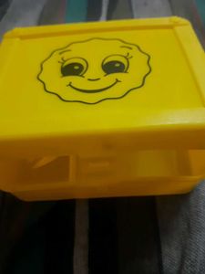 Vintage Yellow Smiley Face Toy Box