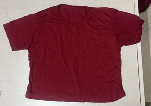 Maroon Crop Tshirt