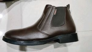Brown Leather Chelsea Boots