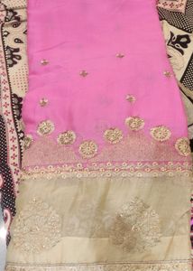 Light Pink Heavy Style Saree