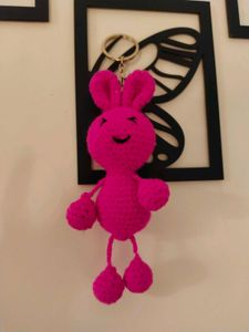 Crochet Frog And Bunny Keychain for Bags &amp; Keys