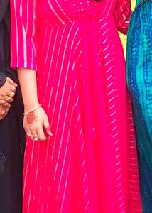 Pink Striped Kurta