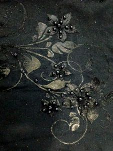 Elegant Black Embellished Sweater