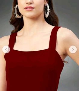 Chic Maroon Bodycon Dress