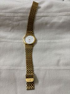 Sonata Quartz White Dial Metal Strap Watch