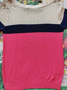 Color Block Knit Top