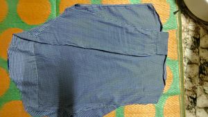Blue Checked Slim Fit Shirt
