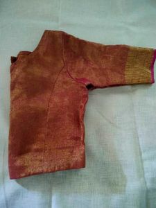Tissue Linen Saree with blouse