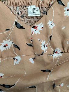 Light Pink Blouse Crop Top