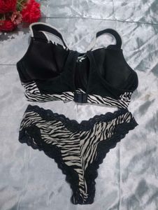 Zebra Print Lingerie Set