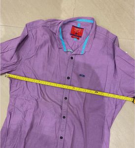 Purple Long Sleeve Button-Down Shirt