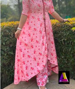Floral Pink Boutique Made Designer Peice