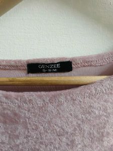 Mauve Velvet Skater Dress