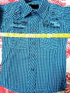 Cotton Check Full Sleeve Shirt For 1 To 2 Year Boy