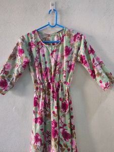 Floral Print Midi Dress