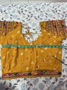 Embroidered Yellow Blouse
