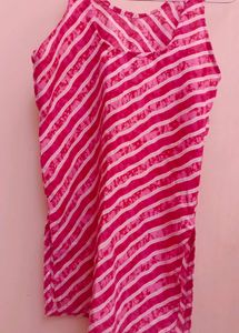 Striped Pink short kurti