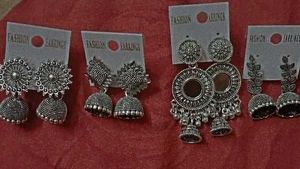 Oxidised Earring And Studs