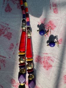Colorful Boho Necklace &amp; Earring Set