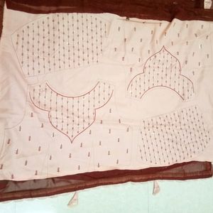 Saree Organza Shimmer Cutwork