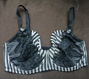 Striped Lace Bra 34E
