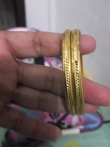 Gold-toned Bangles (Set of 2)