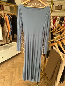 Shein Elegant Blue-Grey Maxi Dress
