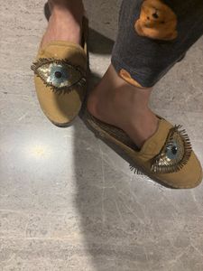 Evil Eye Espadrille Slides