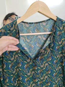 Paisley Print Mini Dress