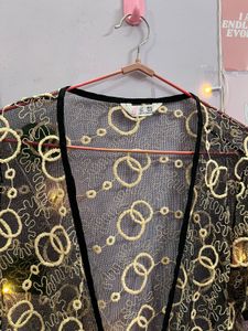 Black Mesh Shrug