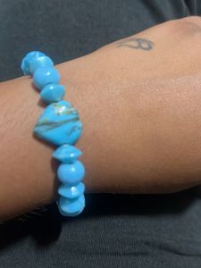 Blue Beaded Bracelet