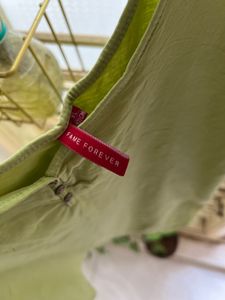 Green Tank Top with Button Detail