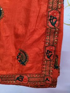 Orange Shading Saree