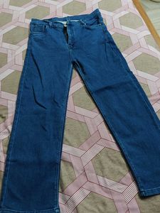 Vintage Wash Wide Leg Jeans