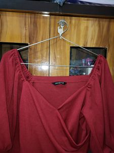Sexy Maroon Crop Top