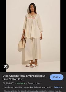 Beautiful Off White Westside Kurti