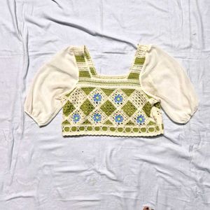Crochet Flower Top