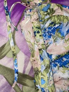Savana Floral Strappy Tagged Dress